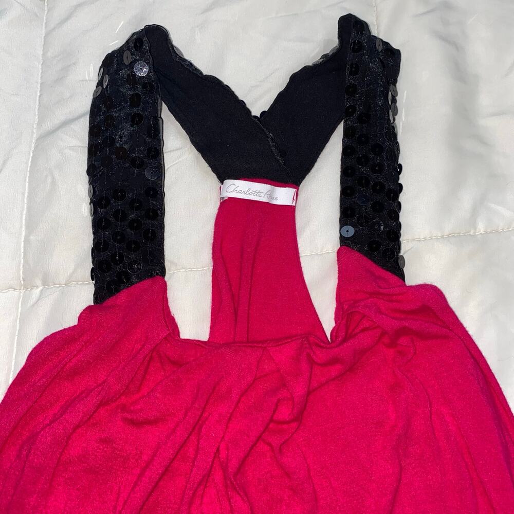 Charlotte Russe y2k Sequin Tank Top, Large - Picture 3 of 6